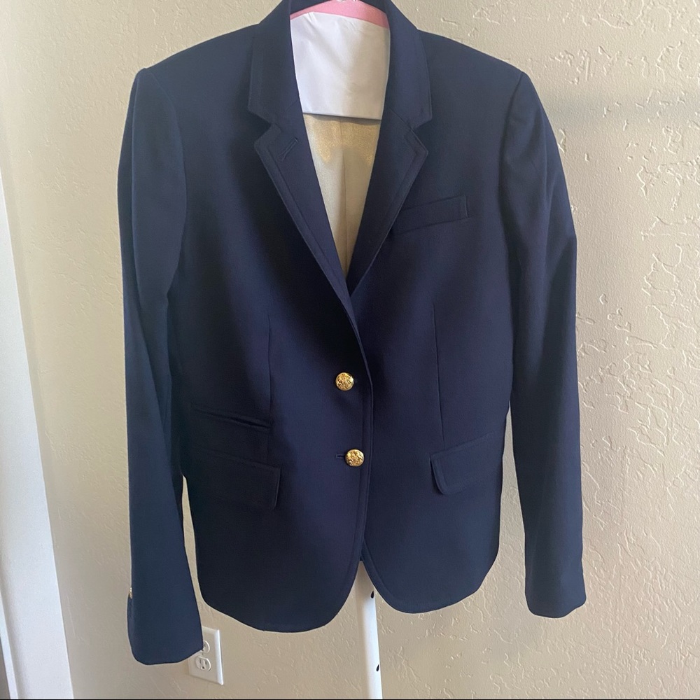 J. Crew wool schoolboy blazer navy • size 6